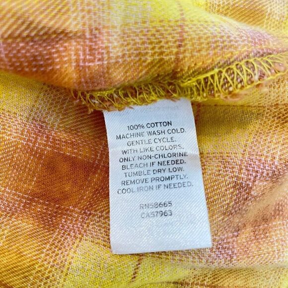 BP yellow plaid dress XS - Picture 3 of 4